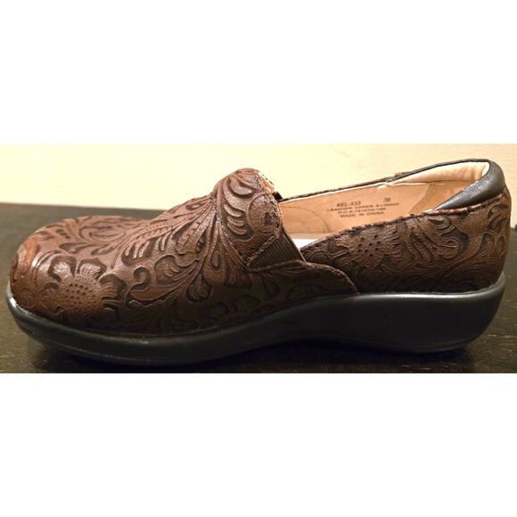 Allegria Keli Embossible Tawny Leather Shoe Brown Womens Size 5.5 - Picture 10 of 10